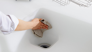 TOTOクラッソのクリスタルカウンターの排水口