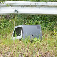 不法投棄された家電