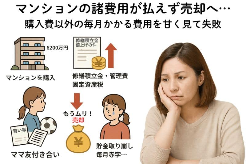 住宅ローン地獄／マンションの諸費用が払えず売却へ
