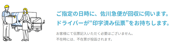 佐川急便が回収