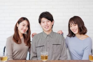 恋の三角関係のイメージ