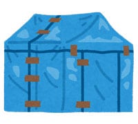 イラスト／粗悪なテントのイメージ