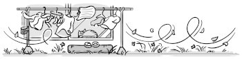 イラスト 強風