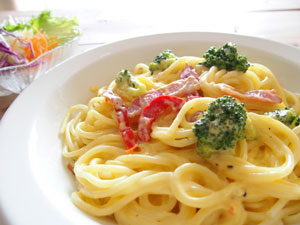 おいしそうなカルボナーラ