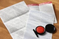 契約書と印鑑