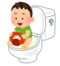 子供のトイレトレーニングのイラスト