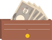 イラスト 財布とお金